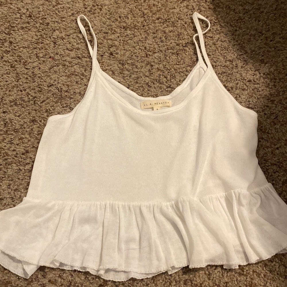 white pacsun tank
